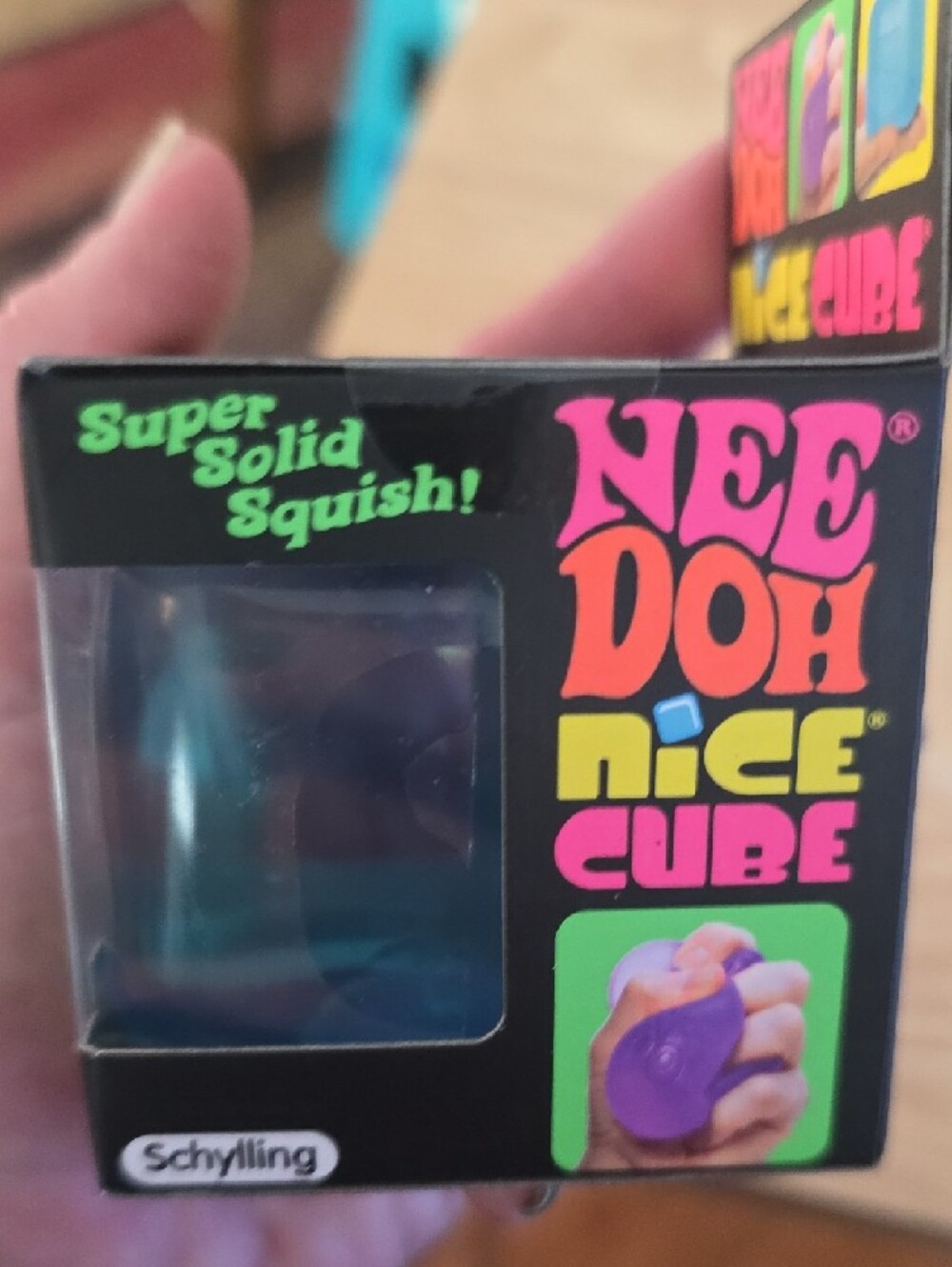 ✨NEW✨NeeDoh Nice Cube - Blue Squishy Hard To Find! - Picture 3 of 4
